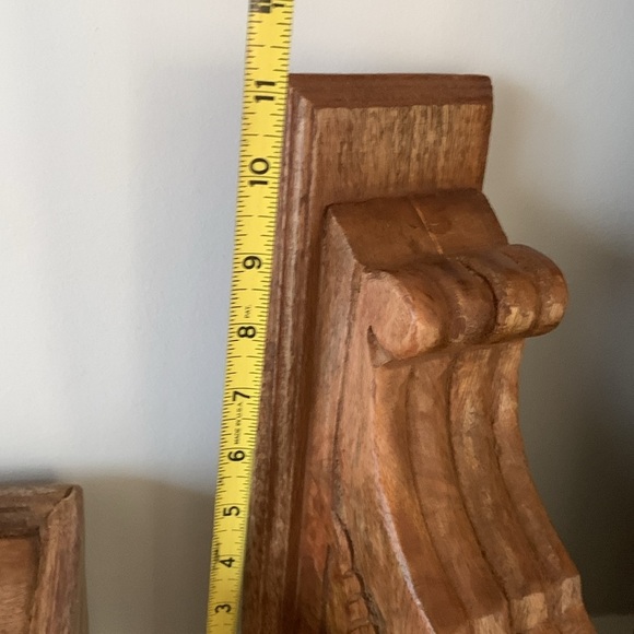 Set of 2 pcs Carved wooden corbels Corbels Bracket wall decor home new kitchen‎ - Picture 11 of 16